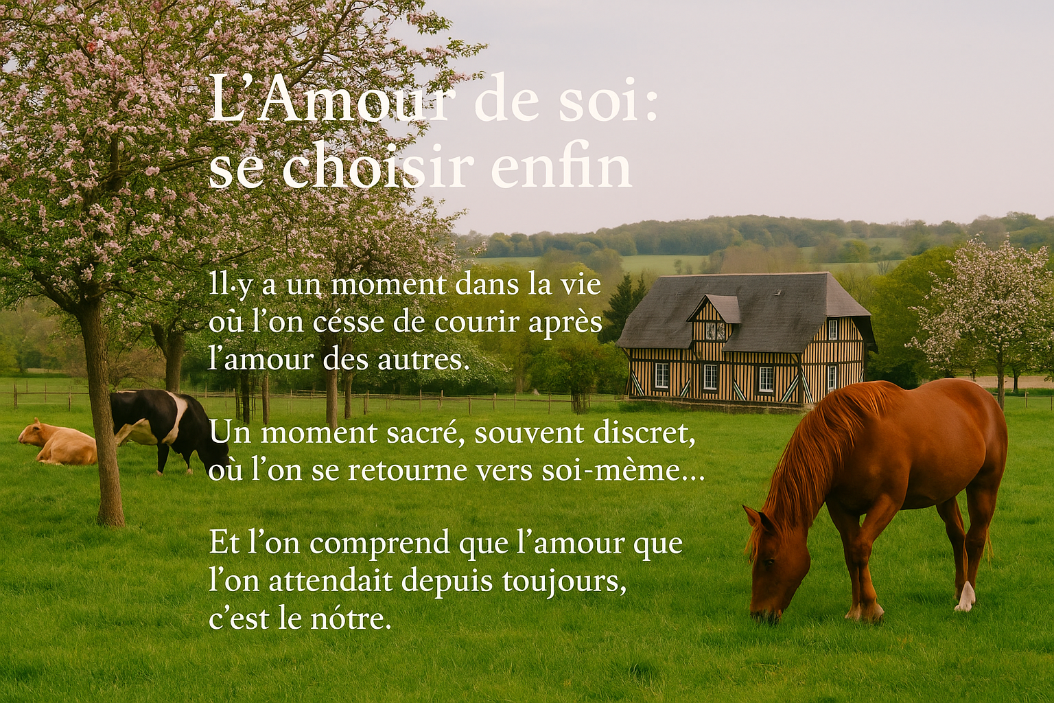 ** L’ Amour de Soi : se choisir Enfin **